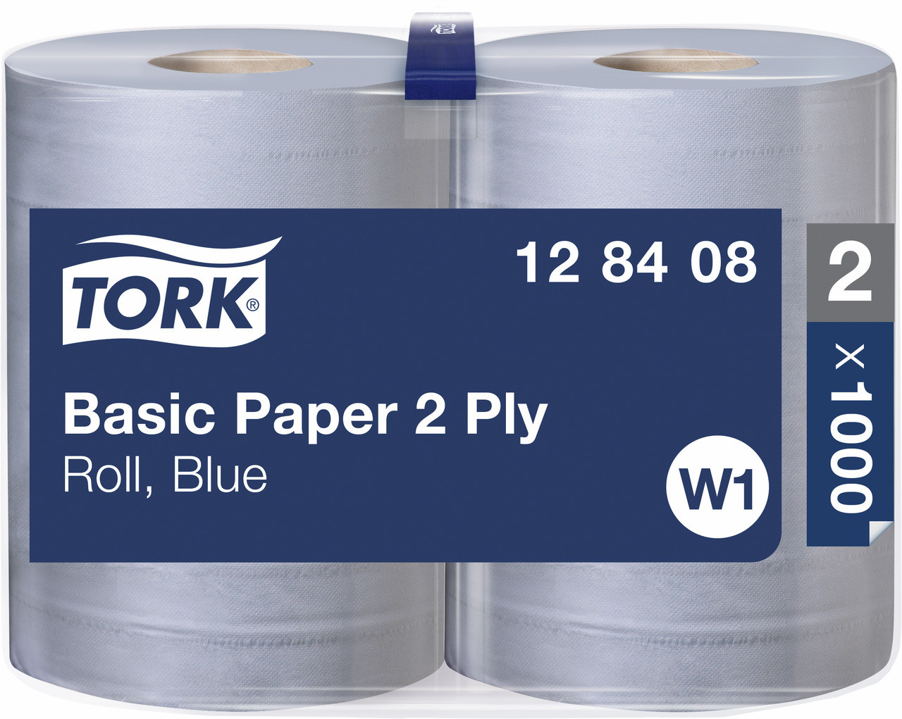 TORK Papierrolle, blau, 2-lagig, 2 Rollen